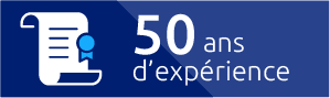 bannière 50 ans d'expérience